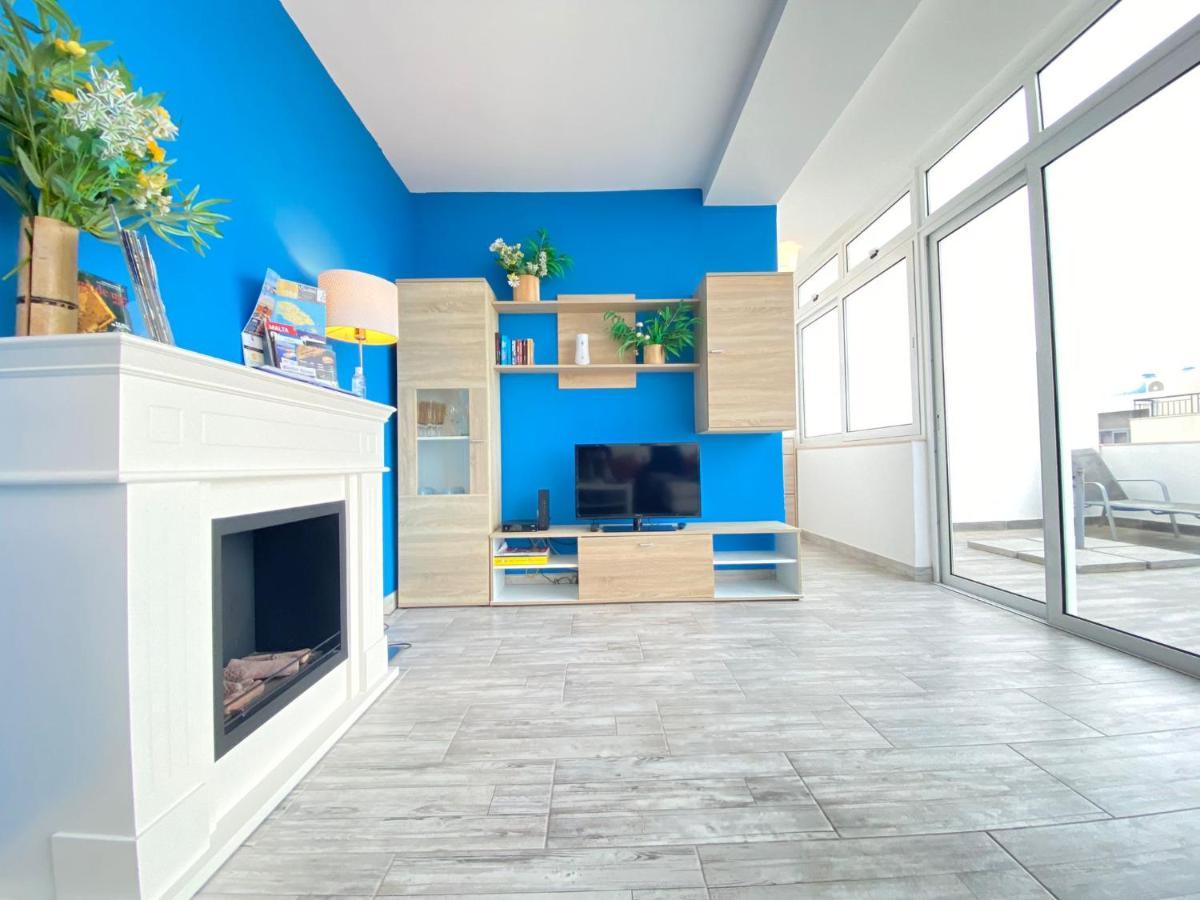 Ferienwohnung Penthouse "Maltese scent" Mellieħa Exterior foto